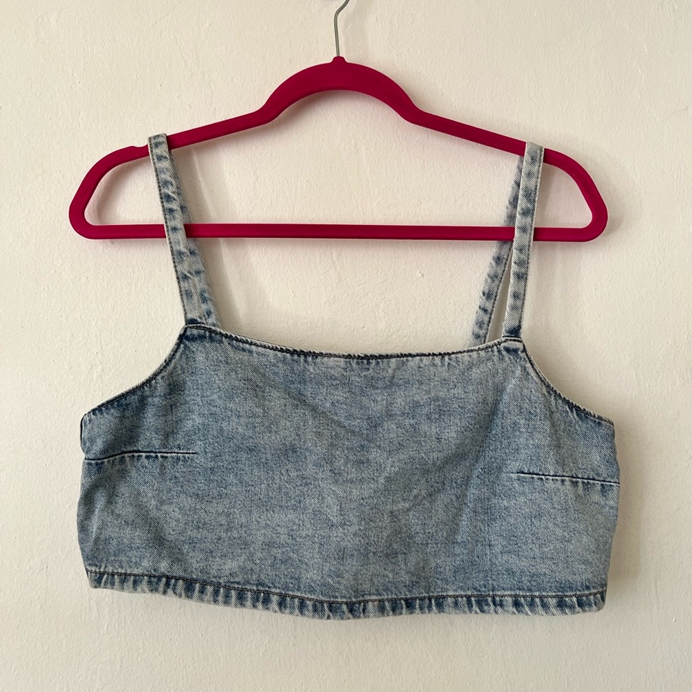 Denim Crop Top 💐
